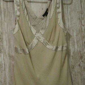 The Limited Silk Cream Beaded Cami Size Large